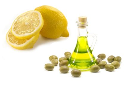 Лимон и масло